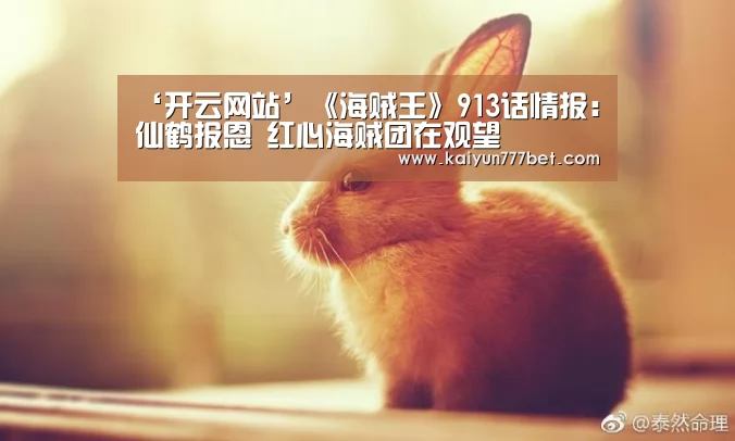 ‘开云网站’《海贼王》913话情报:仙鹤报恩 红心海贼团在观望(图1) 开云赛事